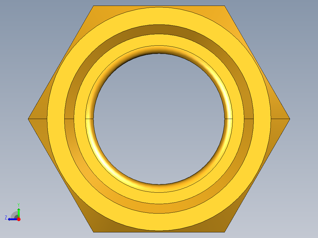 扩口式工业通用硬管接头Short Forged Nut 14FSX-12右视图