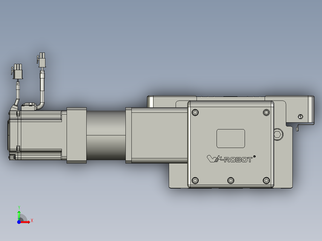 威洛博直线电机模组EB20-L224-S1200-R-ZP75-MS3-5K前视图