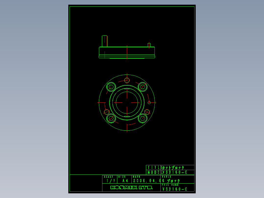 KOSMEKVSB160-C多系列多零件图纸模型多系列多零件图纸模型