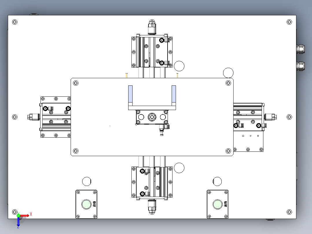 音箱底部折边设备sw22可编辑俯视图