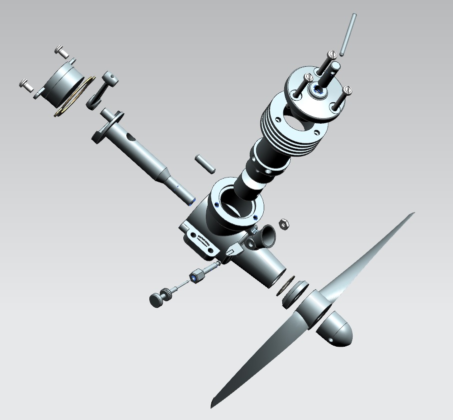 Diesel Engine 2.5ccm柴油引擎3D图纸 UG NX11设计 附工程图