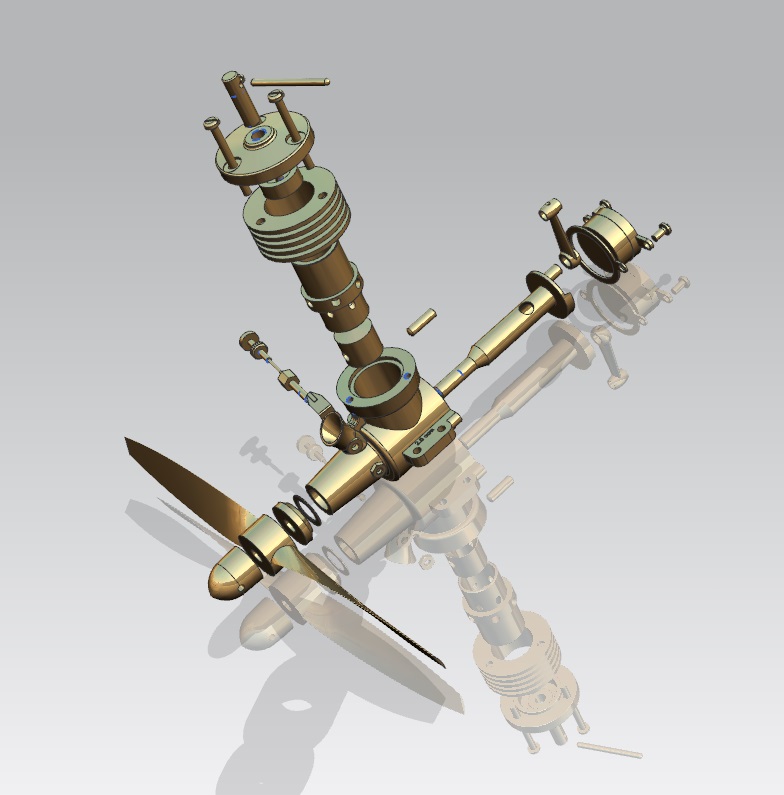 Diesel Engine 2.5ccm柴油引擎3D图纸 UG NX11设计 附工程图
