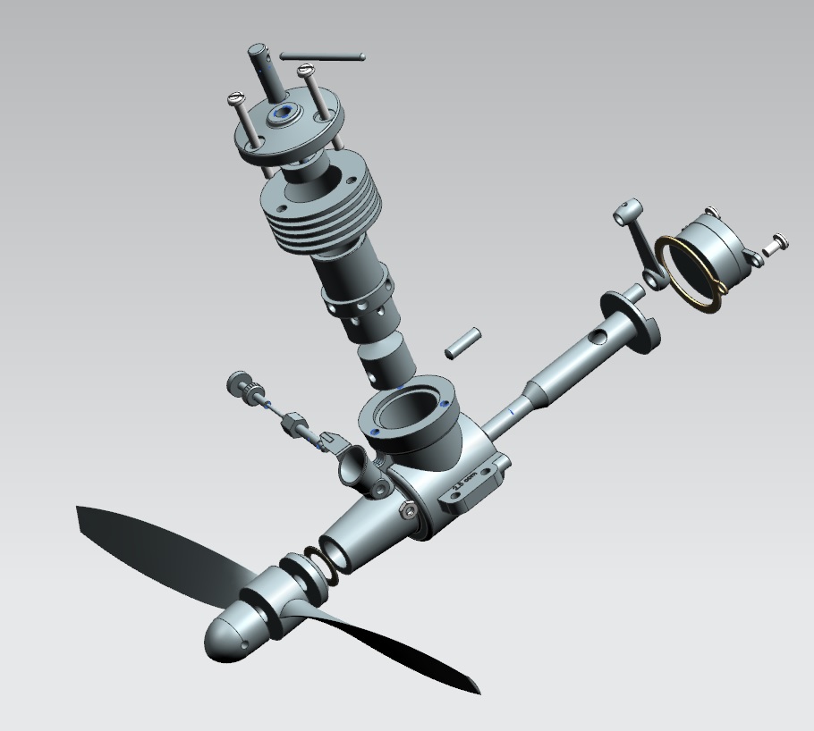 Diesel Engine 2.5ccm柴油引擎3D图纸 UG NX11设计 附工程图