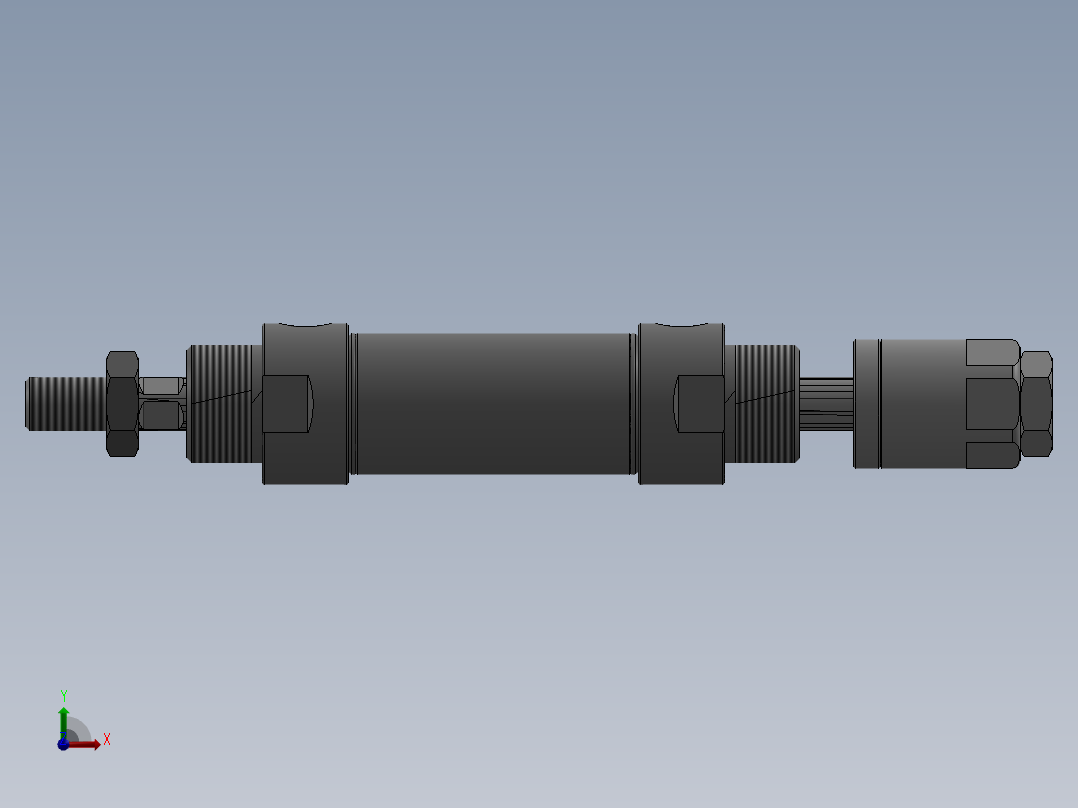 气缸MAJ25x10-10S前视图