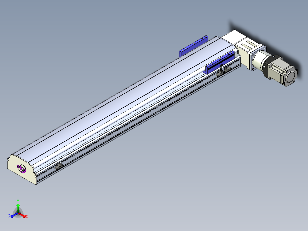 同步带滑台-半封闭B17-L100-S950-R-P75-D3-N3