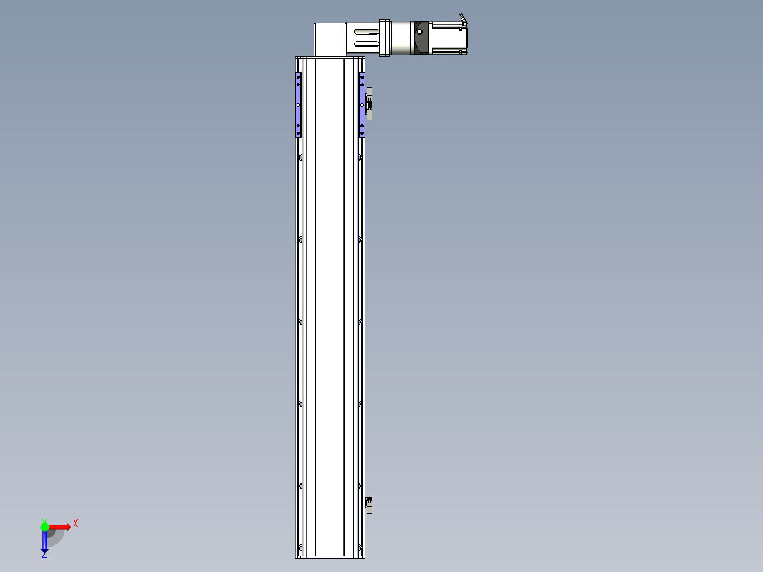 同步带滑台-半封闭B17-L100-S950-R-P75-D3-N3俯视图