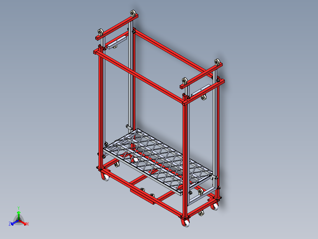 电动脚手架三维模型