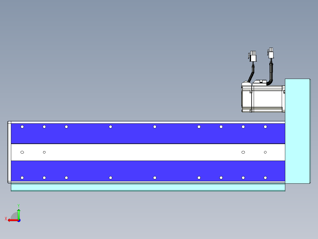 威洛博VC丝杆传动-无尘环境VC14-Lxx-C-S350-BR-ZP40-C3后视图