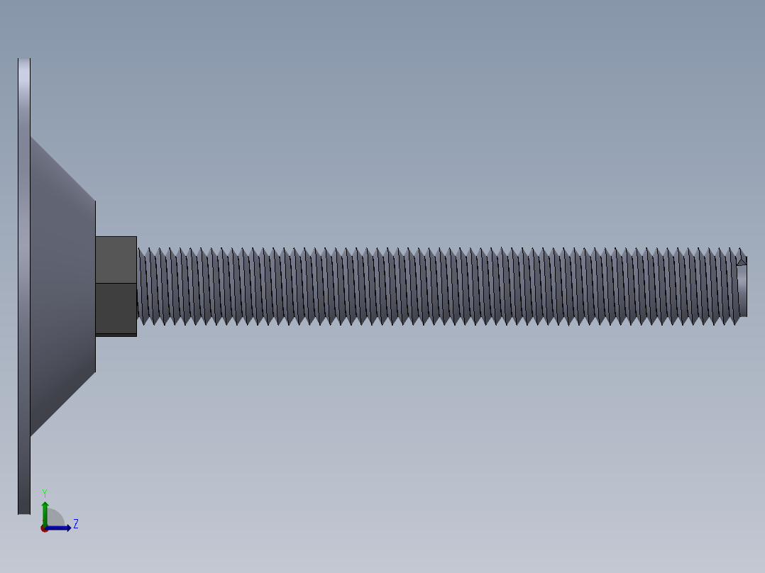 铝材附件零件库左视图