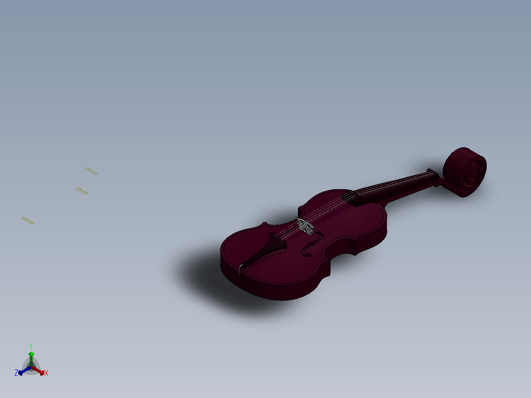 小提琴3正等轴测图