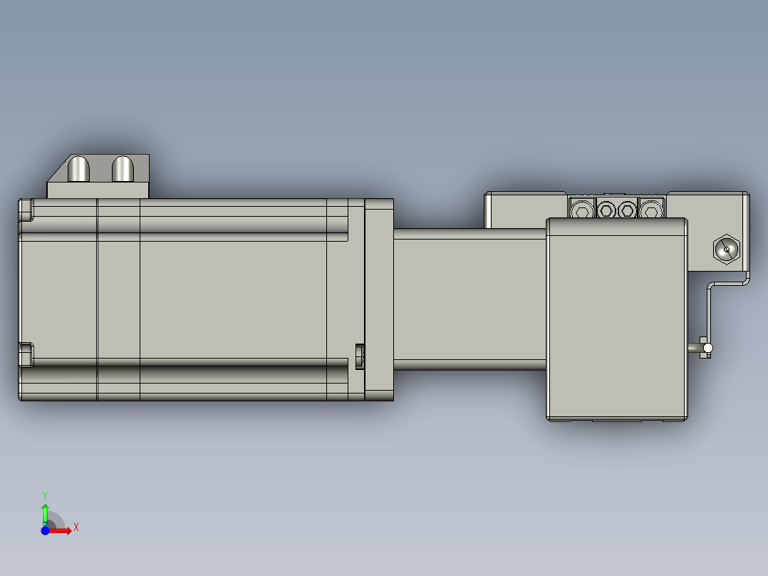 威洛博直线电机模组EB4-L80-S1500-R-57-MS3前视图