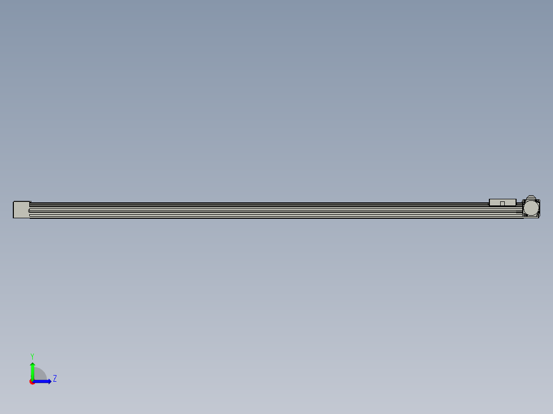 威洛博直线电机模组EB4-L80-S1500-R-57-MS3左视图