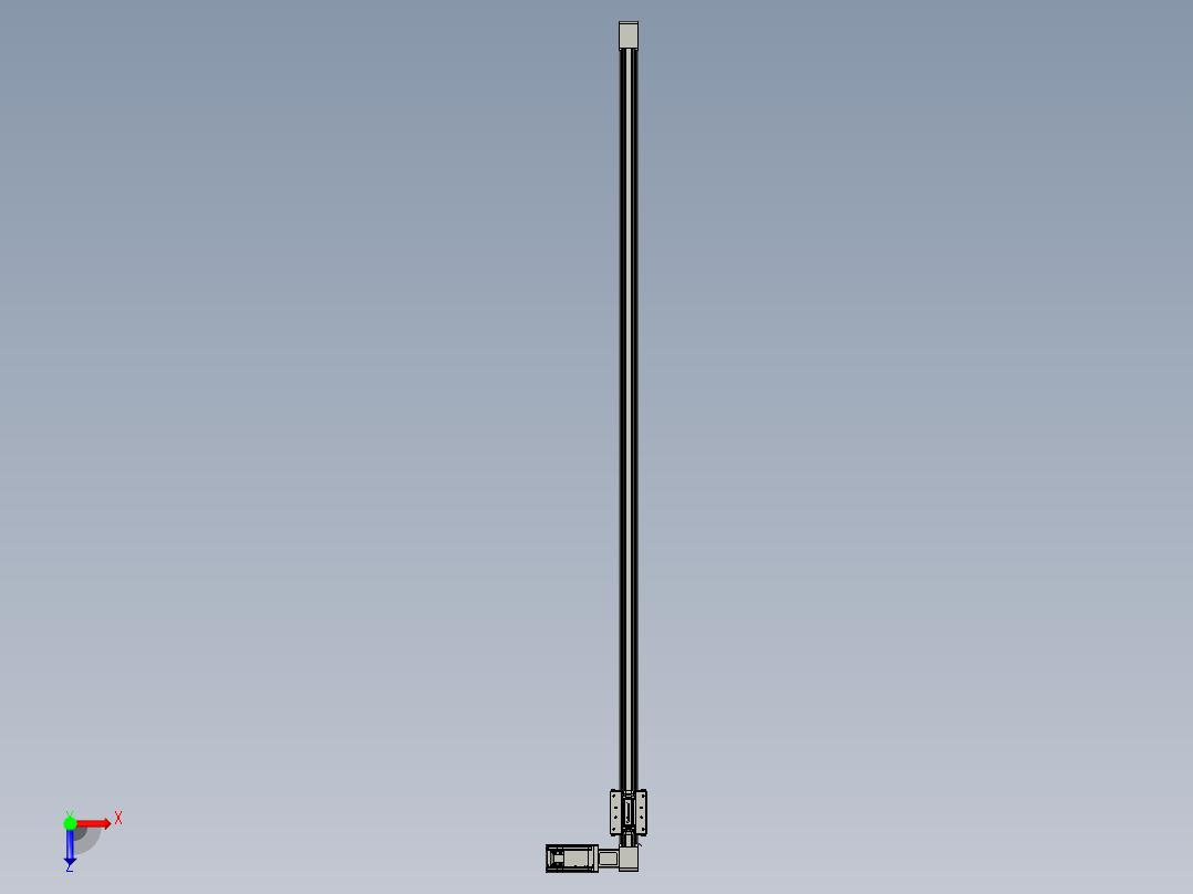 威洛博直线电机模组EB4-L80-S1500-R-57-MS3俯视图
