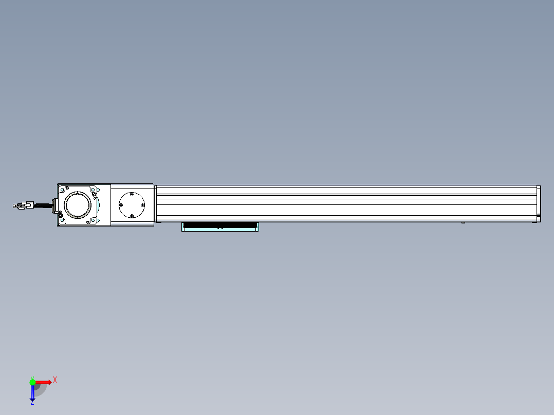 威洛博VBC同步带传动一无尘环境VBC14-L45-S500-BL-ZP75-C3俯视图