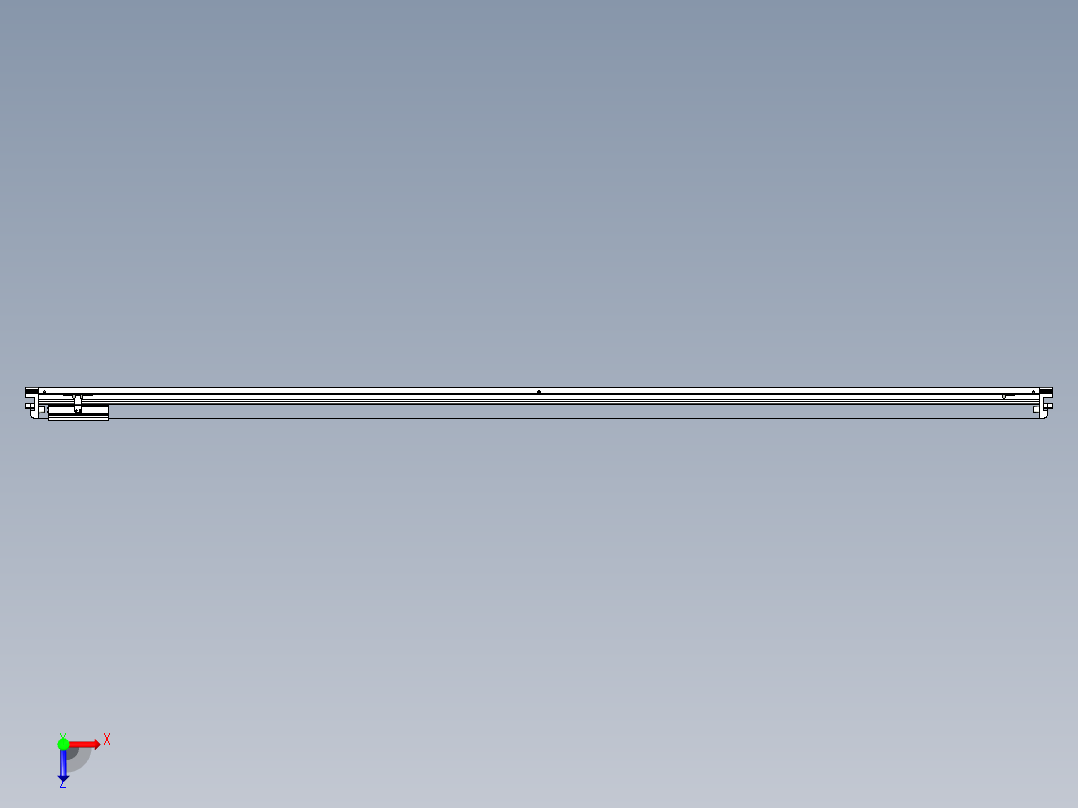 威洛博VL系列直线电机模组-VL17E2-S2450俯视图