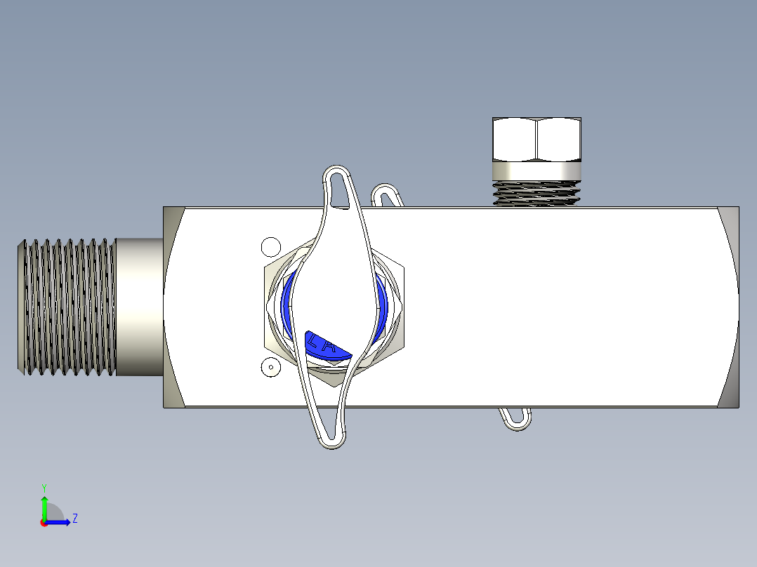 施耐德SAMFSA-N4N4-A阻断和排放歧管左视图