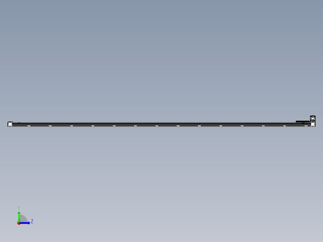同步带滑台-欧规B8-L88-S5300-L-ZP75-D3-N10左视图