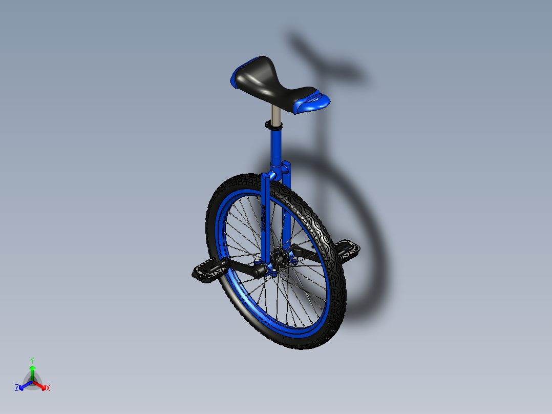 独轮<span style='color: red'>自行车</span>模型