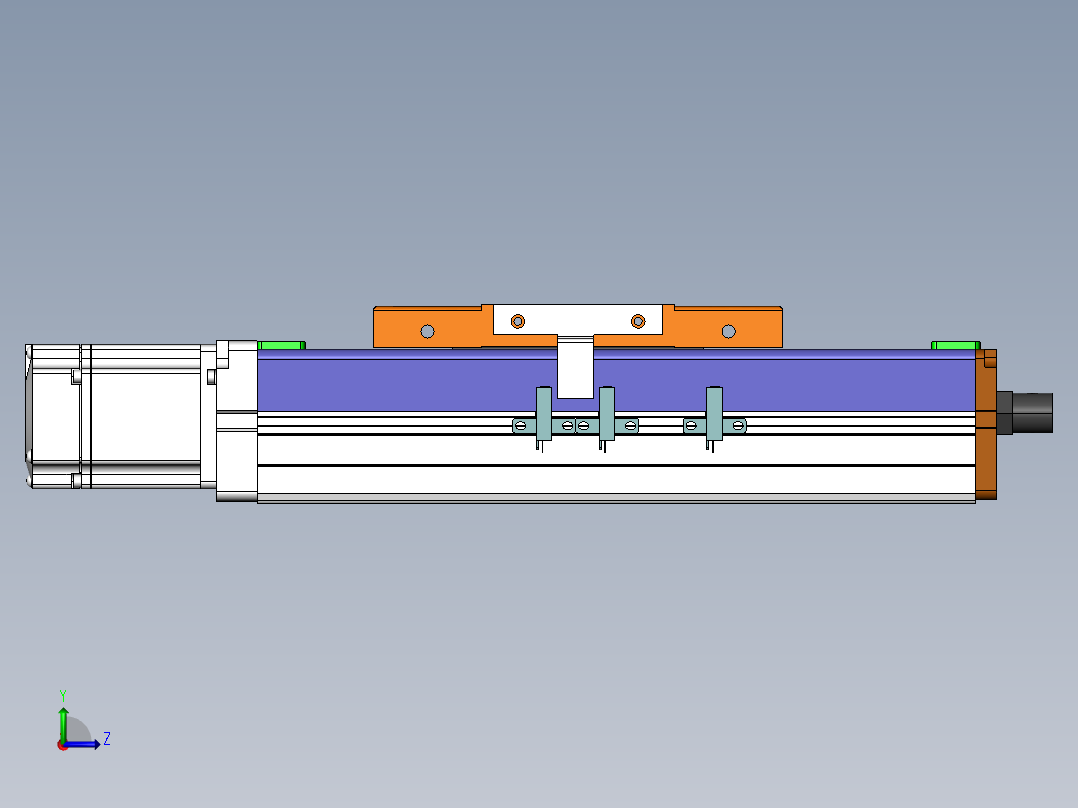 MCH丝杆全封闭MCH12-BC-200W左视图