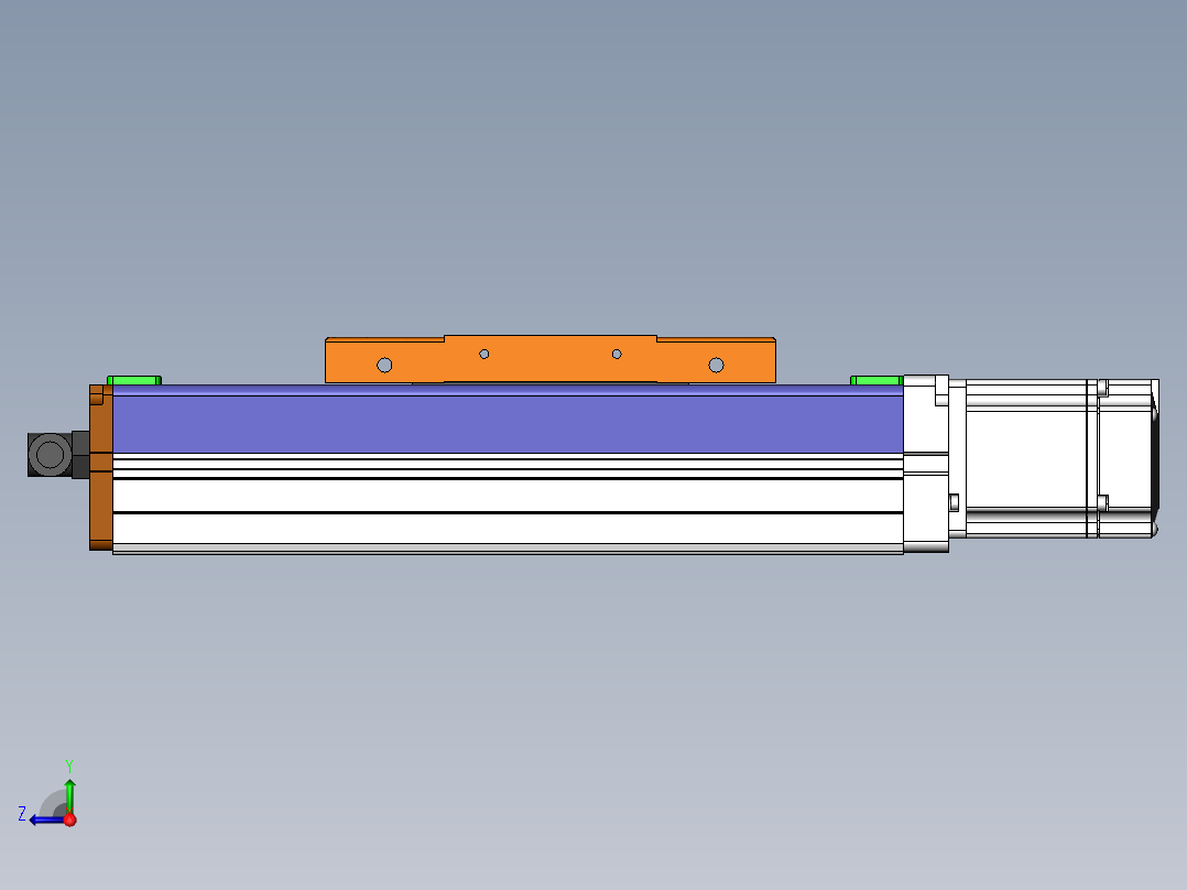 MCH丝杆全封闭MCH12-BC-200W右视图