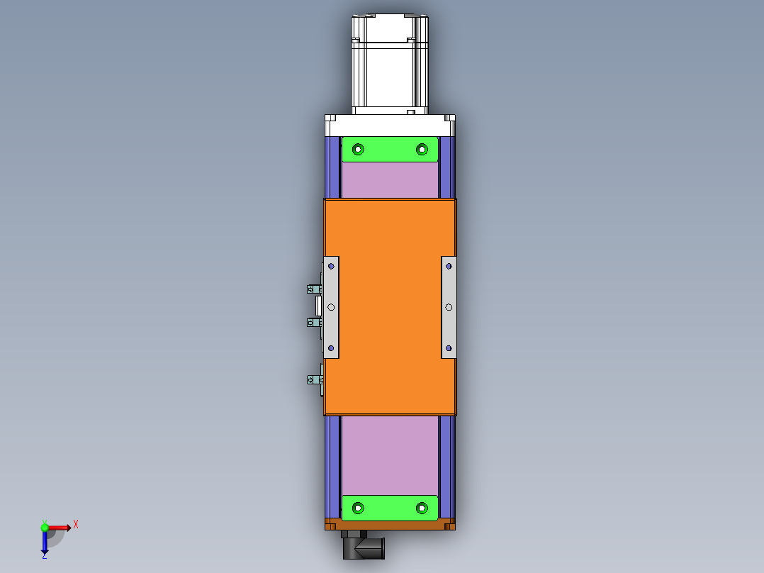 MCH丝杆全封闭MCH12-BC-200W俯视图