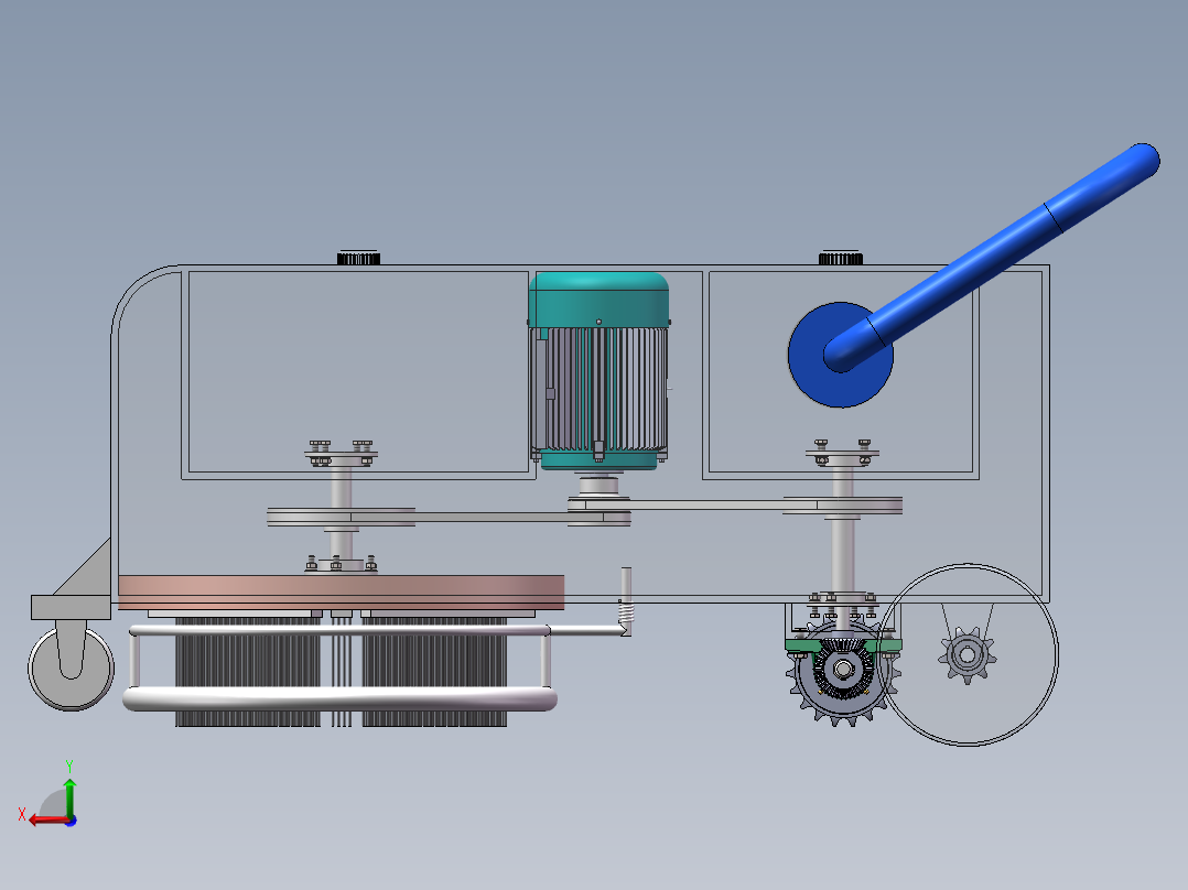 地毯清洗机设计后视图