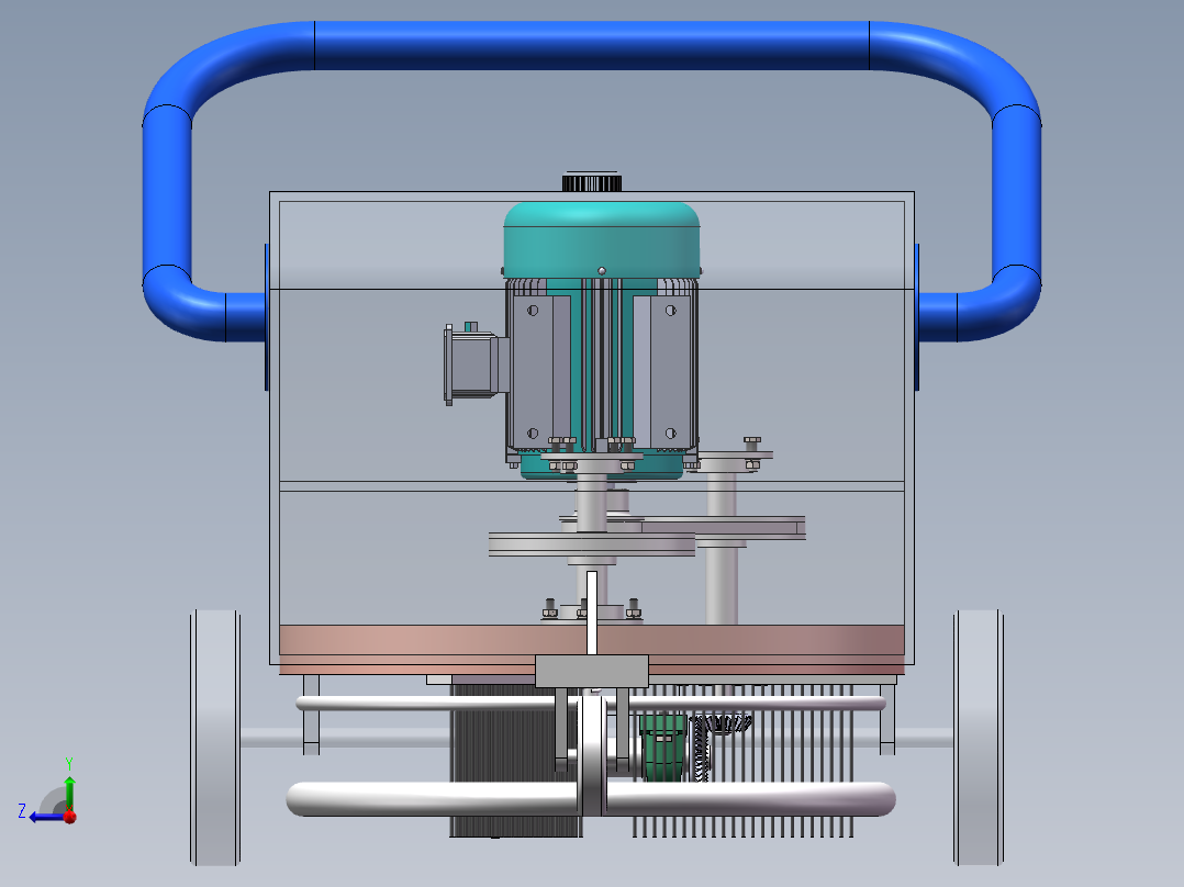 地毯清洗机设计右视图