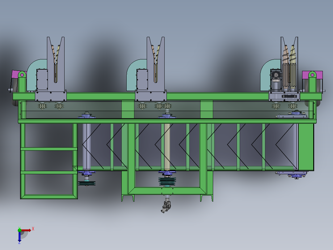 小型玉米收割sw22可编辑俯视图
