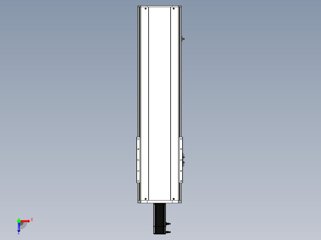 Toyo东佑达直线模组-ETH22-600-BC-400W+煞車俯视图