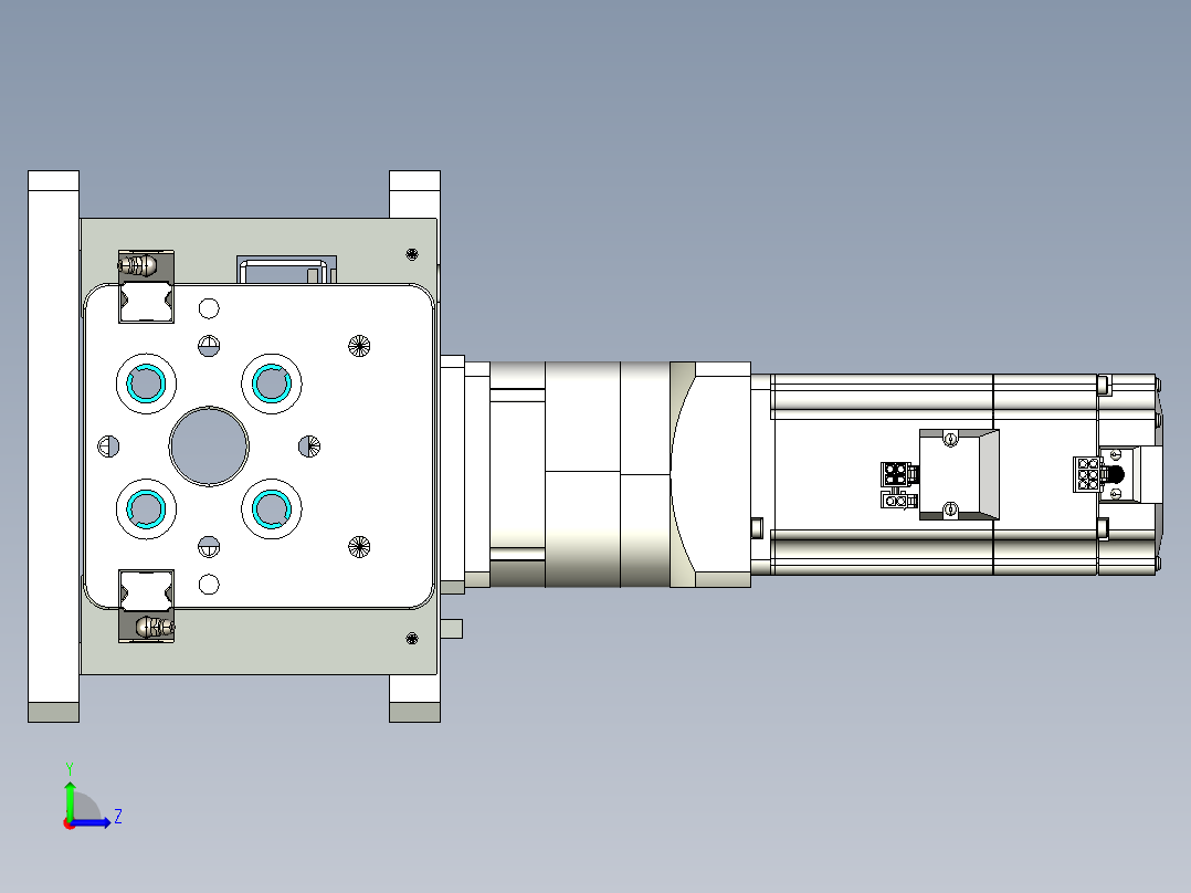威洛博VG 系列模组VG10Z-L50π-S1200-BC-ZP75B-C3-K左视图