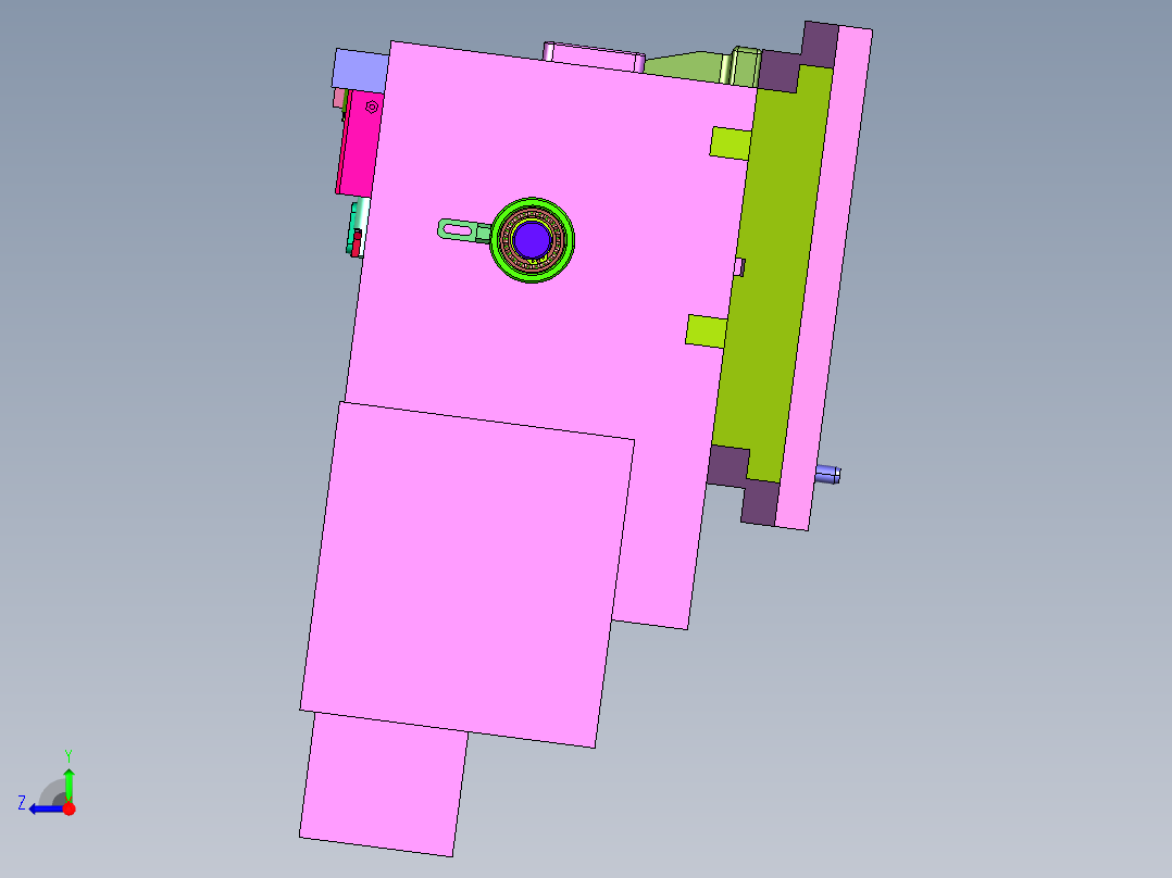 易于安装的进气歧管工装右视图