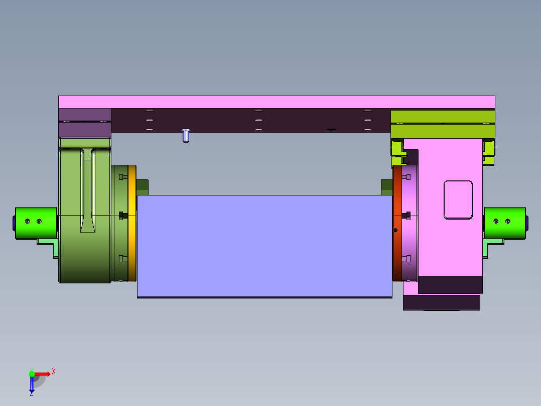 易于安装的进气歧管工装俯视图
