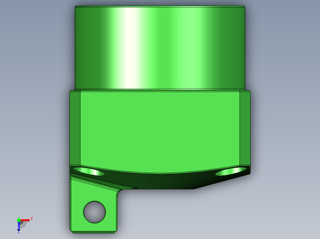 货车零件液压工装夹具设计【含三维图】俯视图
