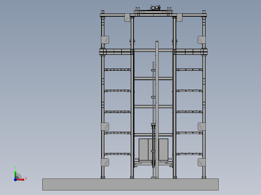 自动立体停车场-直立升降装置
