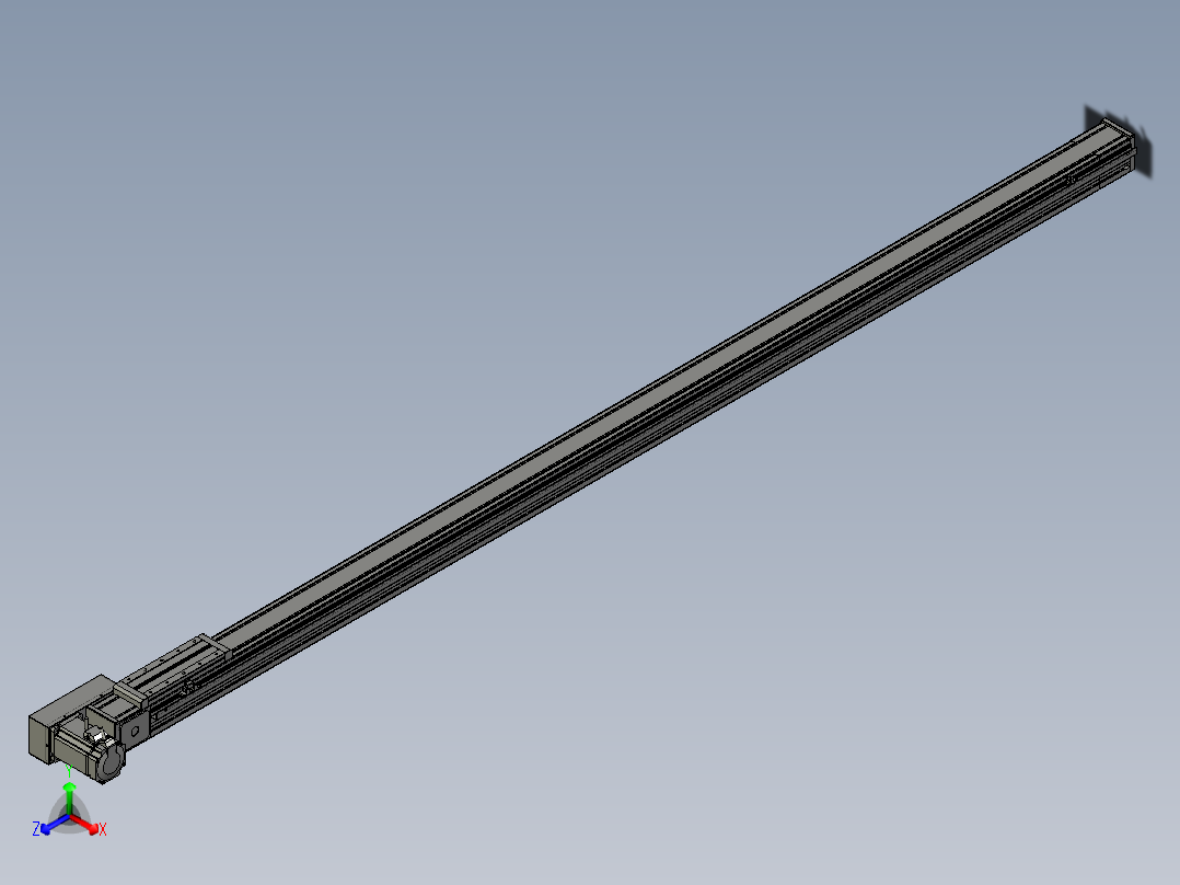 欧规系列-LB8-L75-S2400-BR-ZP75-C3正等轴测图