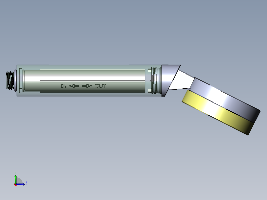 花洒莲蓬头左视图
