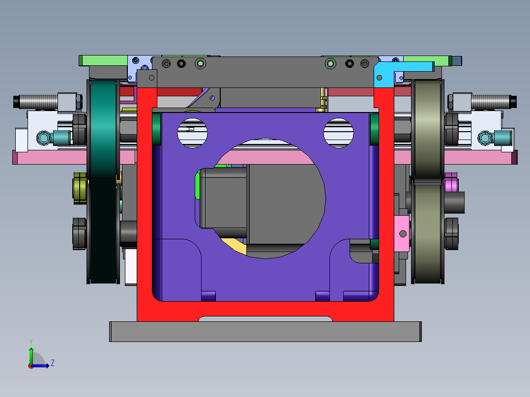 循环导轨流线左视图