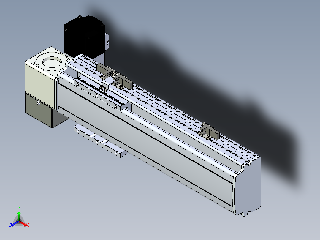 同步带滑台-半封闭B10H-L45-S200-LD-P40-D3