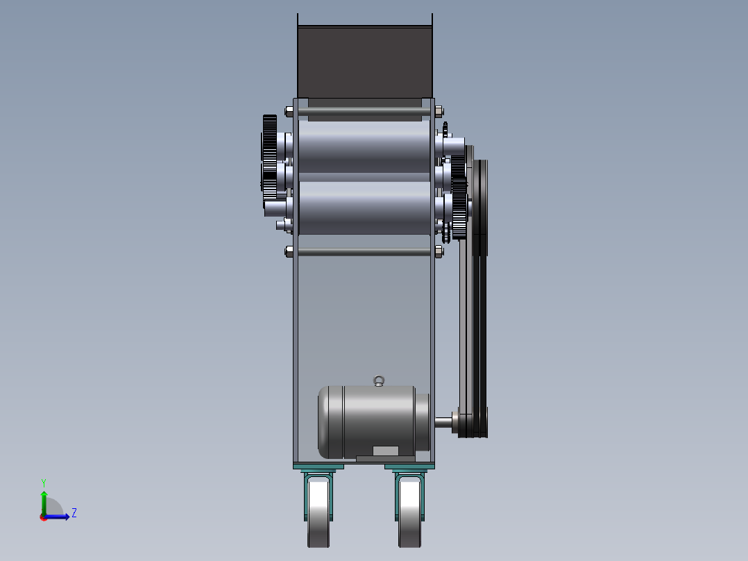 饺子皮机方案设计含sw三维==484559==500左视图