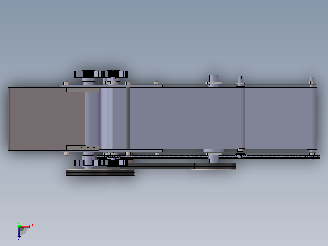 饺子皮机方案设计含sw三维==484559==500俯视图
