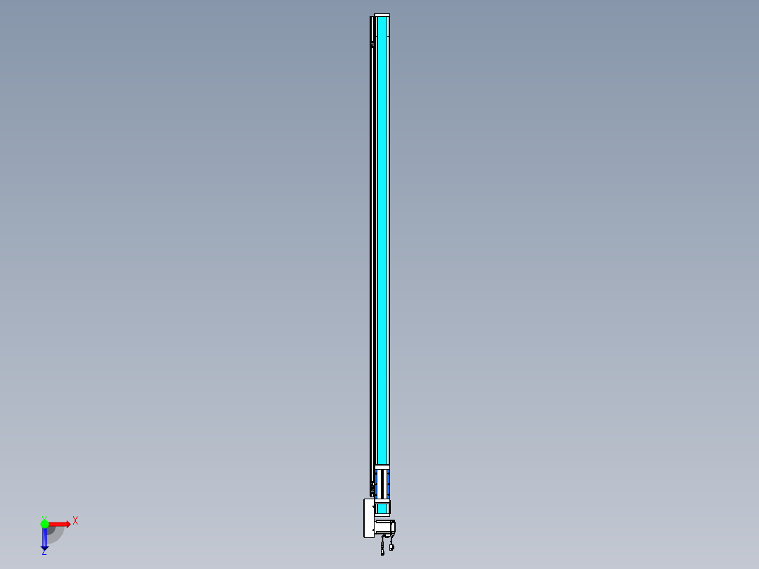 威洛博LB.GB同步带传动--欧规系列LB6A-L65-S1850-BR俯视图