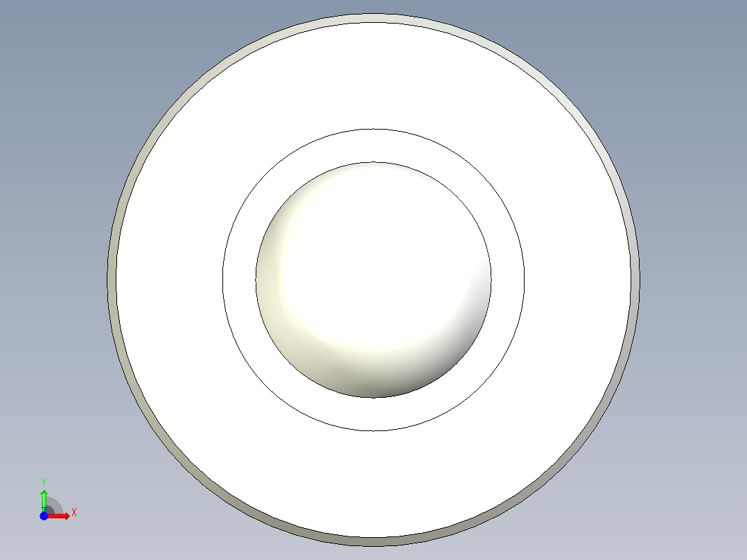 彈簧式萬向滾珠02(B)-3D多系列多零件图纸模型前视图