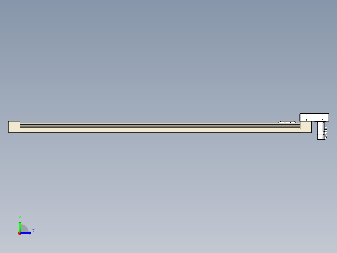 同步带全封闭直线模组TPA-HCB-65S-90-L1300-M-Y-P10-N3左视图