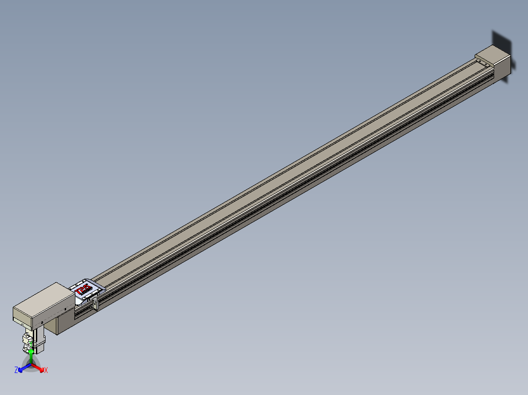同步带全封闭直线模组TPA-HCB-65S-90-L1300-M-Y-P10-N3正等轴测图