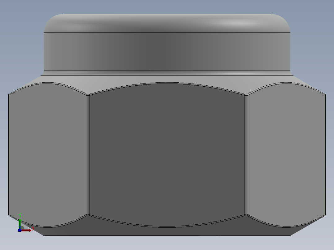 紧固件-0.6250 Lock Nut前视图