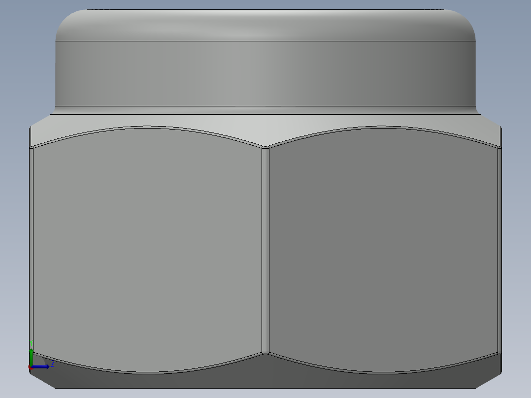 紧固件-0.6250 Lock Nut左视图