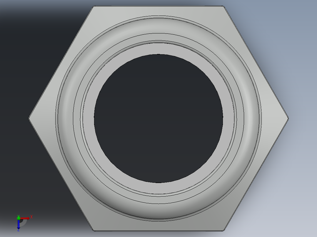 紧固件-0.6250 Lock Nut俯视图