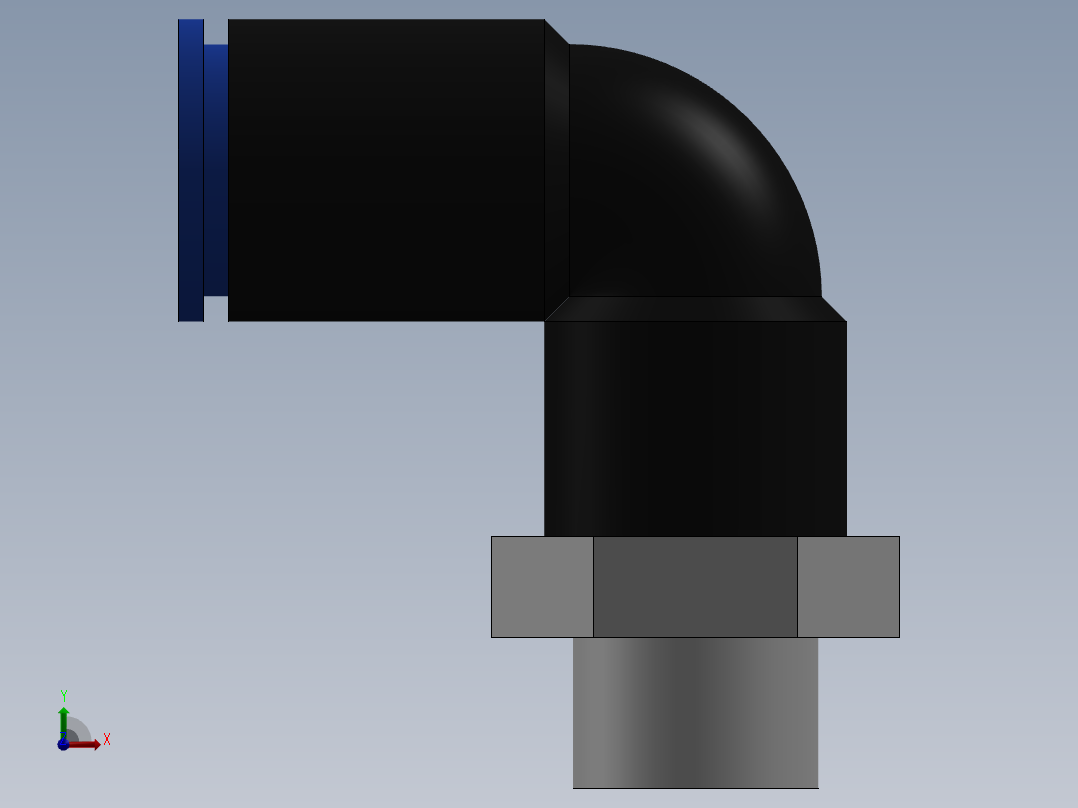Ø6 x 1-8G COTOVELO 90° MACHO GIRAT. (C02470618)前视图