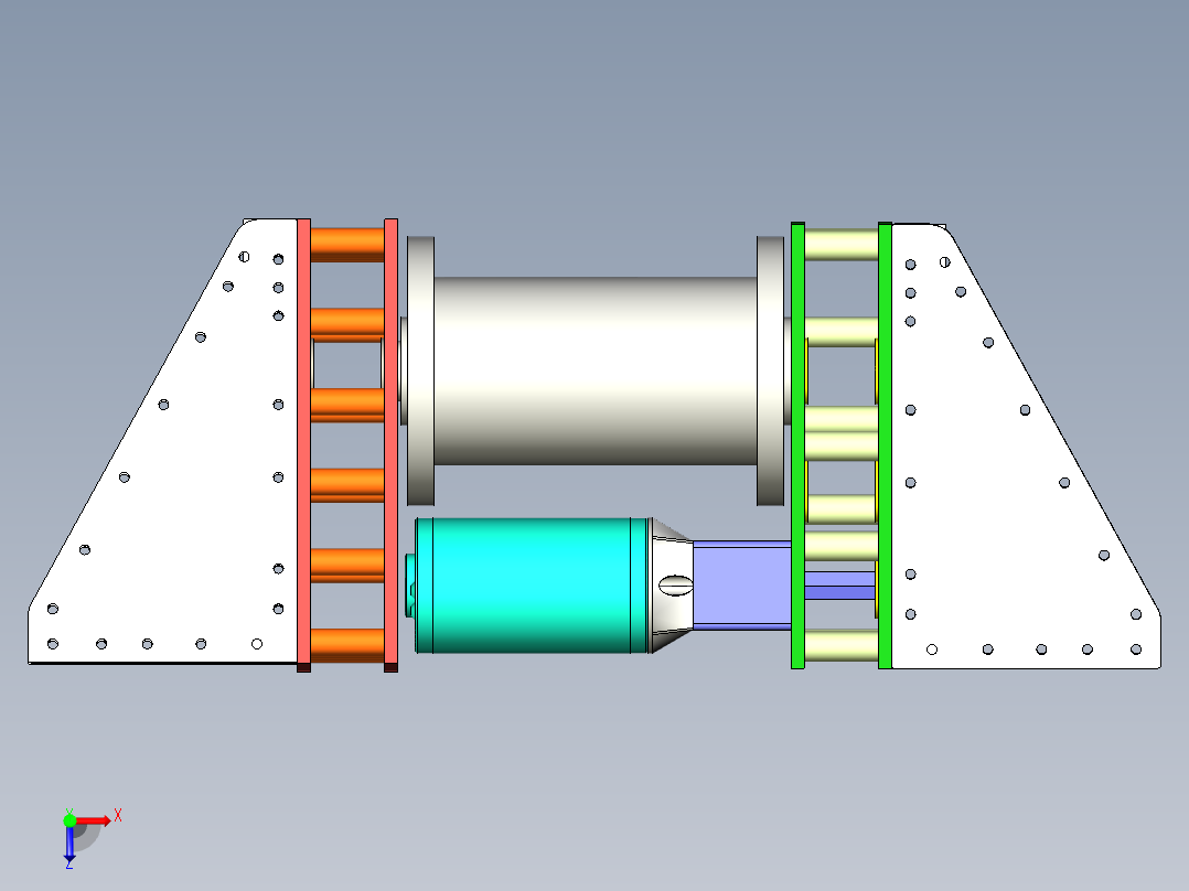 爬升绞车总成--stp俯视图