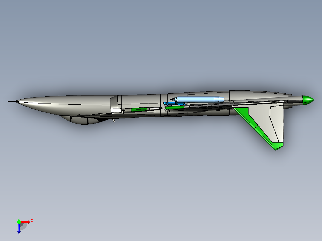 苏47金雕式战斗机俯视图